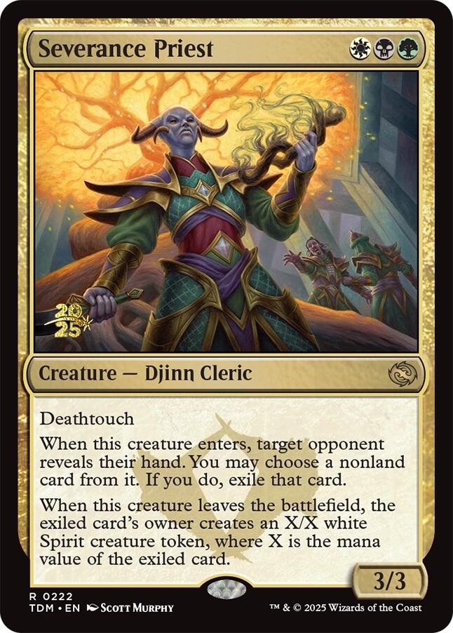 Severance Priest [Tarkir: Dragonstorm Prerelease Promos] | Magic Magpie