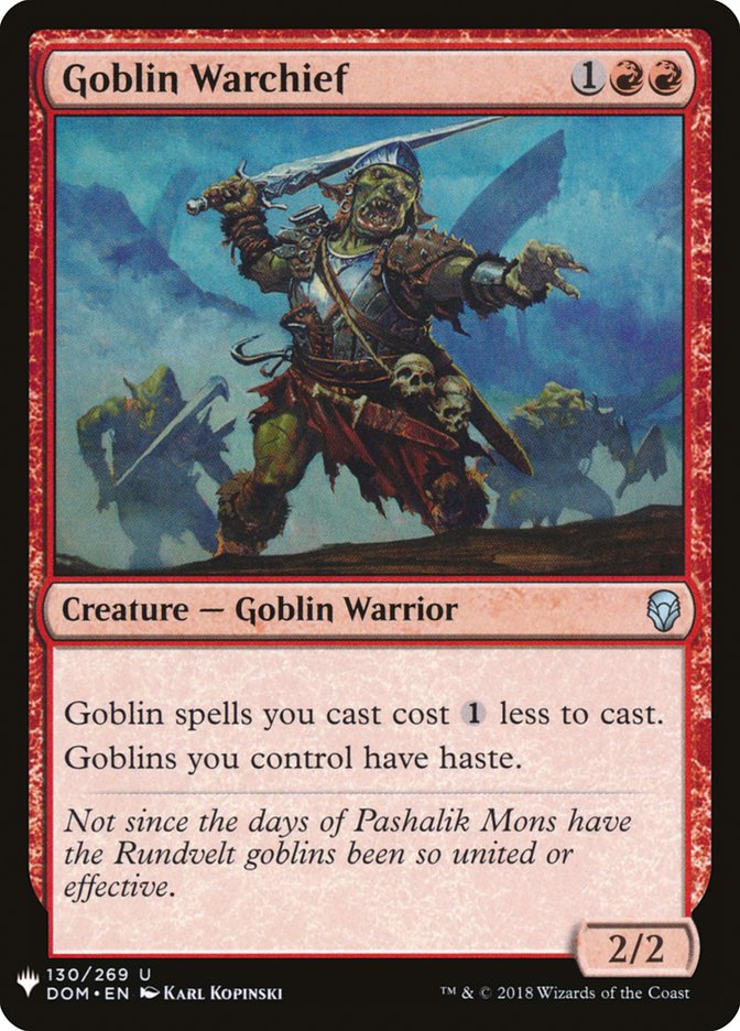 Goblin Warchief [The List] | Magic Magpie