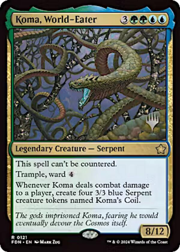 Koma, World-Eater (Promo Pack) [Aetherdrift Promos] | Magic Magpie