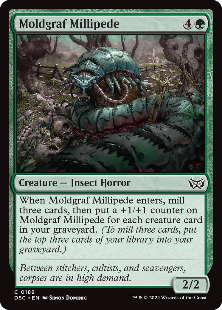 Moldgraf Millipede [Duskmourn: House of Horror Commander] | Magic Magpie