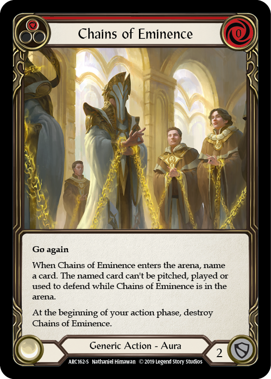 Chains of Eminence [ARC162-S] (Arcane Rising)  1st Edition Rainbow Foil | Magic Magpie