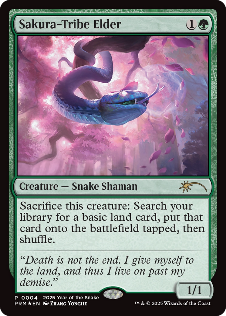 Sakura-Tribe Elder (Year of the Snake 2025) [Standard Showdown Promos] | Magic Magpie