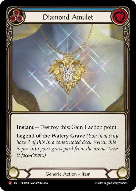Diamond Amulet (Rainbow Foil) [SEA190] (High Seas)  Rainbow Foil | Magic Magpie