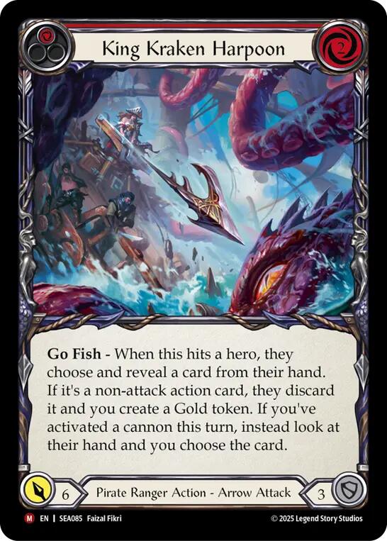 King Kraken Harpoon (Rainbow Foil) [SEA085] (High Seas)  Rainbow Foil | Magic Magpie