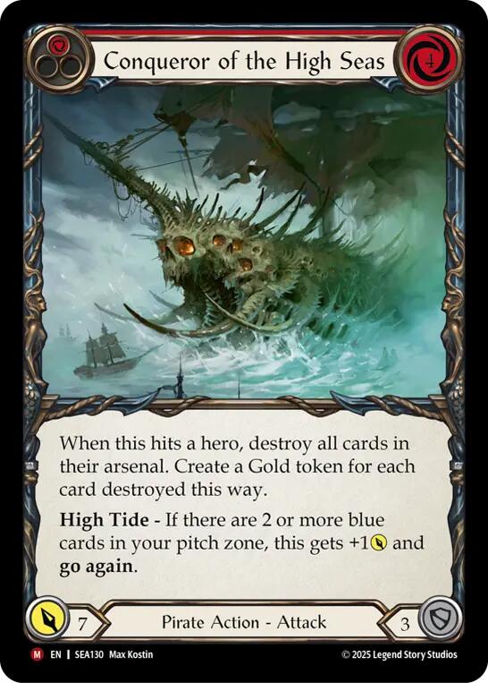 Conqueror of the High Seas (Rainbow Foil) [SEA130] (High Seas)  Rainbow Foil | Magic Magpie