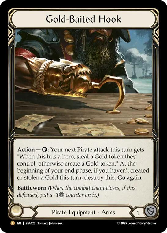 Gold-Baited Hook (Rainbow Foil) [SEA125] (High Seas)  Rainbow Foil | Magic Magpie