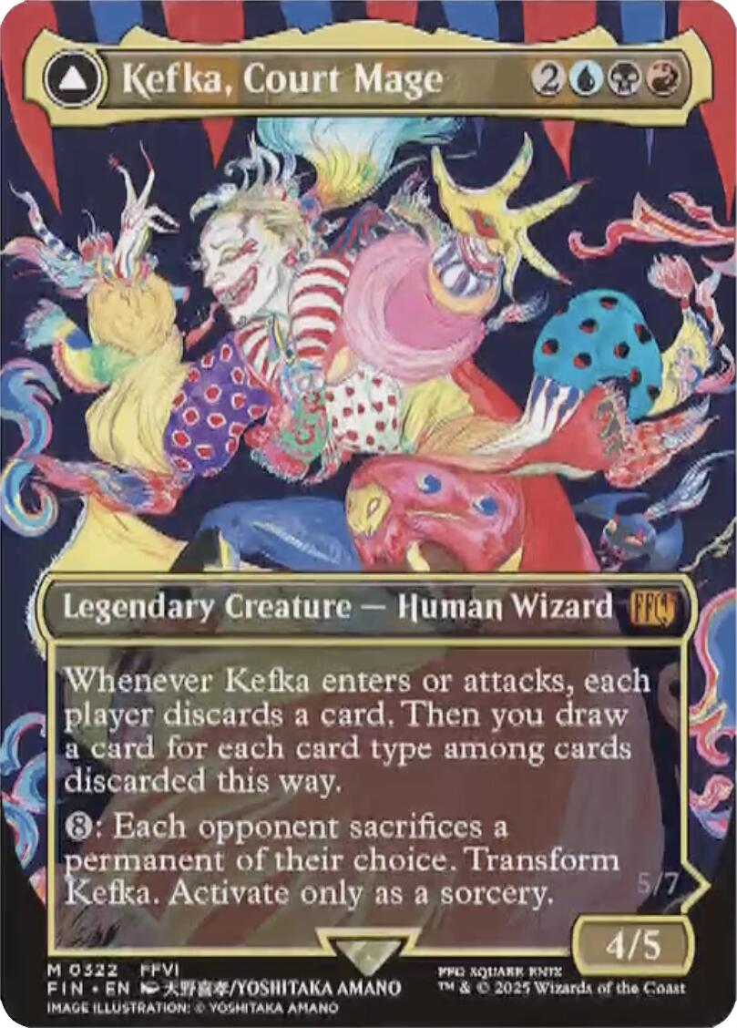 Kefka, Court Mage // Kefka, Ruler of Ruin (Borderless) (0322) [FINAL FANTASY] | Magic Magpie