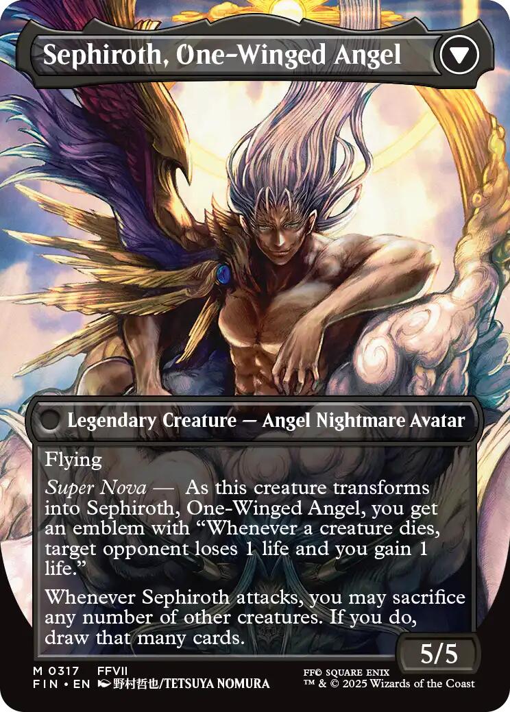 Sephiroth, Fabled SOLDIER // Sephiroth, One-Winged Angel (Borderless) (0317) [FINAL FANTASY] | Magic Magpie
