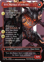 Clive, Ifrit's Dominant // Ifrit, Warden of Inferno (Borderless) (0385) [FINAL FANTASY] | Magic Magpie