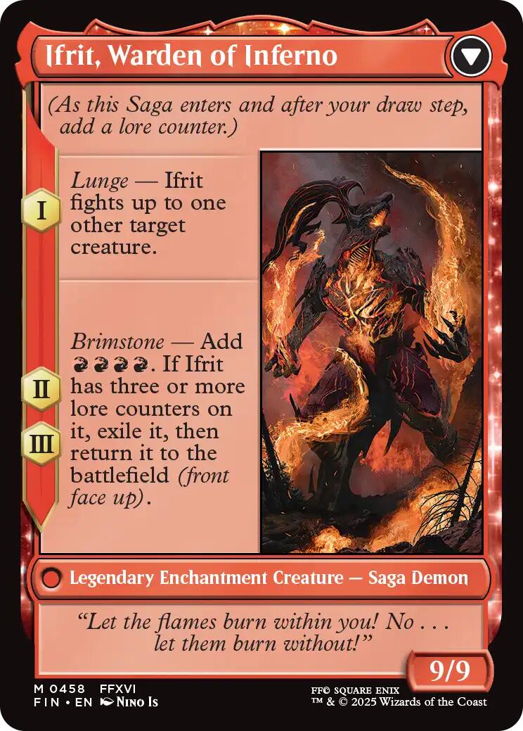 Clive, Ifrit's Dominant // Ifrit, Warden of Inferno (Extended Art) [FINAL FANTASY] | Magic Magpie