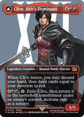 Clive, Ifrit's Dominant // Ifrit, Warden of Inferno (Borderless) (Surge Foil) [FINAL FANTASY] | Magic Magpie