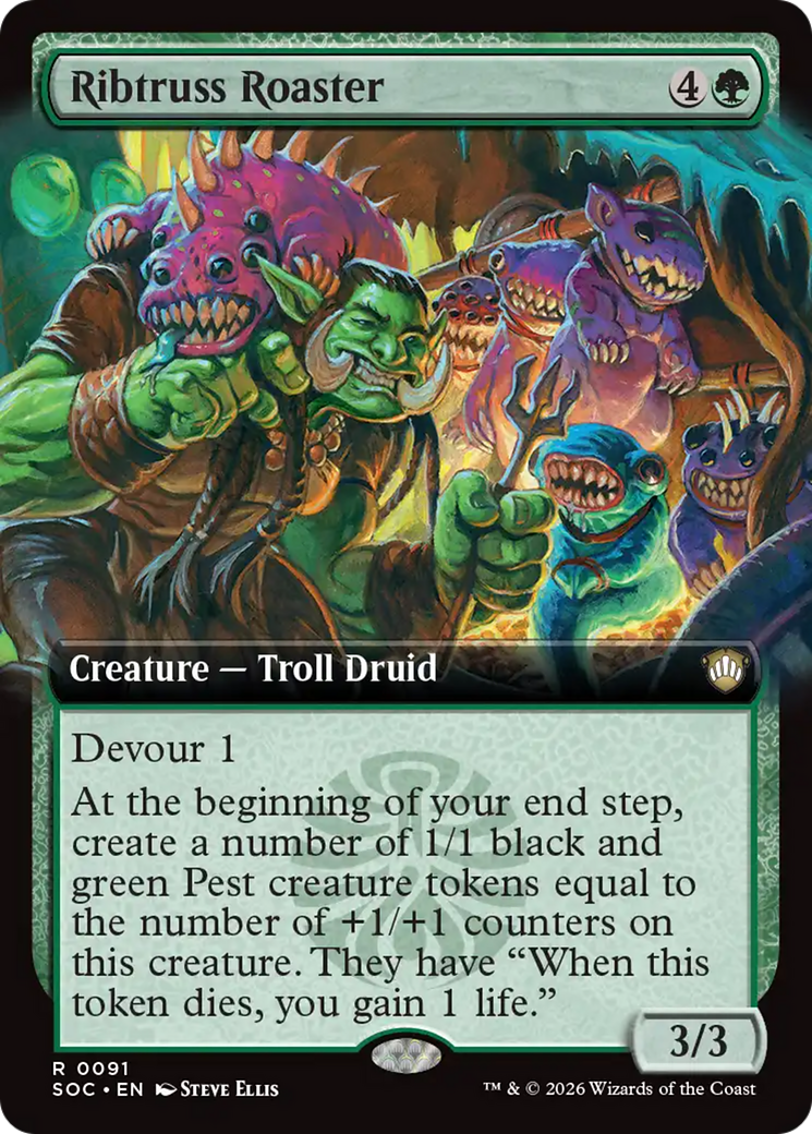 Ribtruss Roaster (Extended Art) [Secrets of Strixhaven Commander] | Magic Magpie
