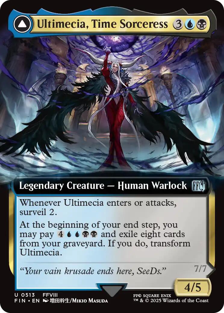 Ultimecia, Time Sorceress // Ultimecia, Omnipotent (Extended Art) [FINAL FANTASY] | Magic Magpie