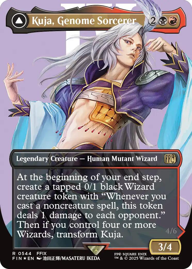 Kuja, Genome Sorcerer // Trance Kuja, Fate Defied (Borderless) (Surge Foil) [FINAL FANTASY] | Magic Magpie