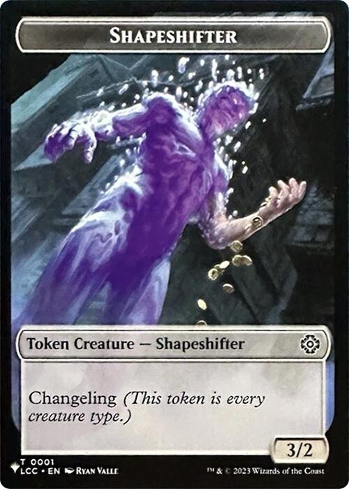 Shapeshifter // Cat Double-Sided Token [Secret Lair Drop Series] | Magic Magpie