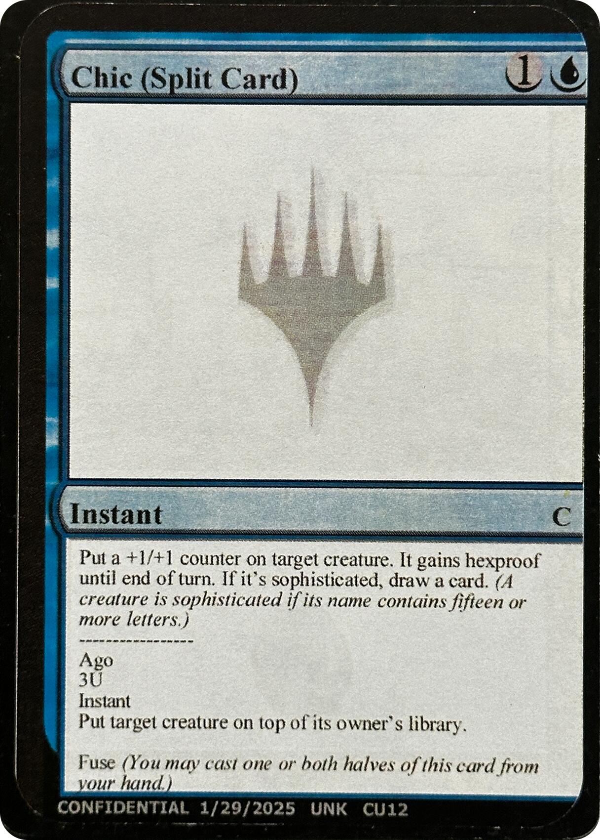 Chic (Split Card) [Unknown Event] | Magic Magpie