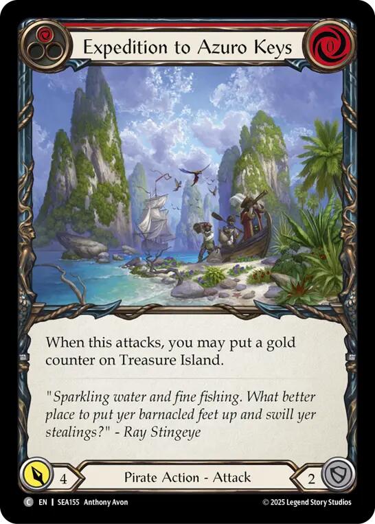 Expedition to Azuro Keys [SEA155] (High Seas)  Rainbow Foil | Magic Magpie