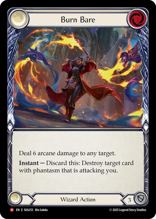 Burn Bare [SEA255] (High Seas)  Rainbow Foil | Magic Magpie
