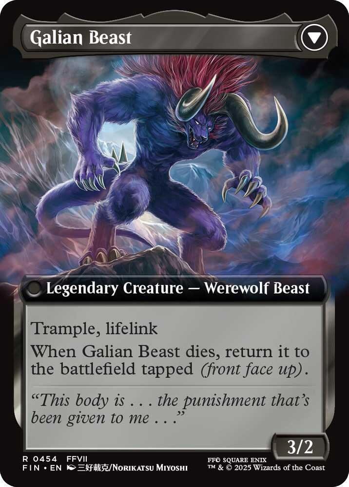 Vincent Valentine // Galian Beast (Extended Art) [FINAL FANTASY] | Magic Magpie