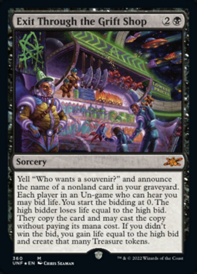 Exit Through the Grift Shop (Galaxy Foil) [Unfinity] | Magic Magpie