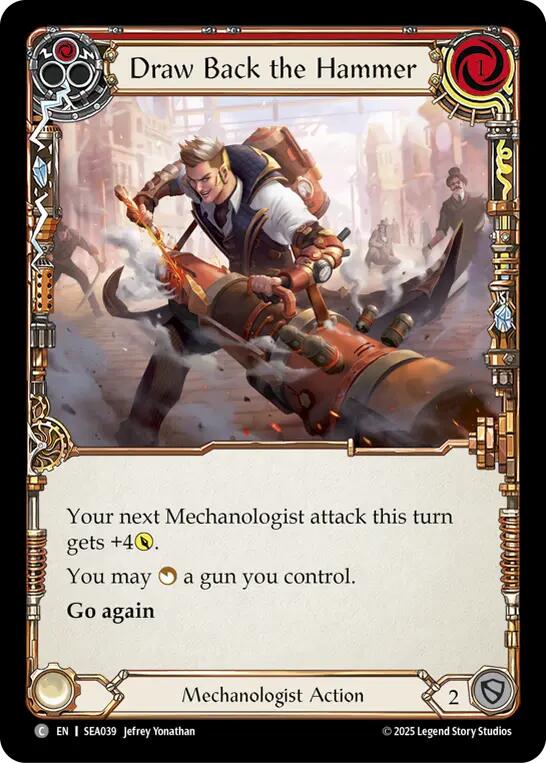 Draw Back the Hammer [SEA039] (High Seas)  Rainbow Foil | Magic Magpie