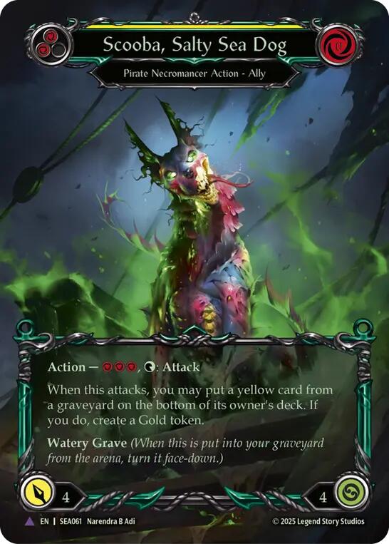 Scooba, Salty Sea Dog (Marvel) [SEA061] (High Seas)  Cold Foil | Magic Magpie