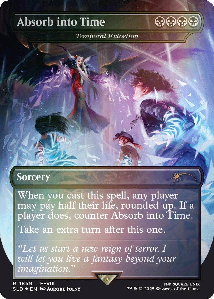 Absorb into Time - Temporal Extortion (Rainbow Foil) [Secret Lair Drop Series] | Magic Magpie