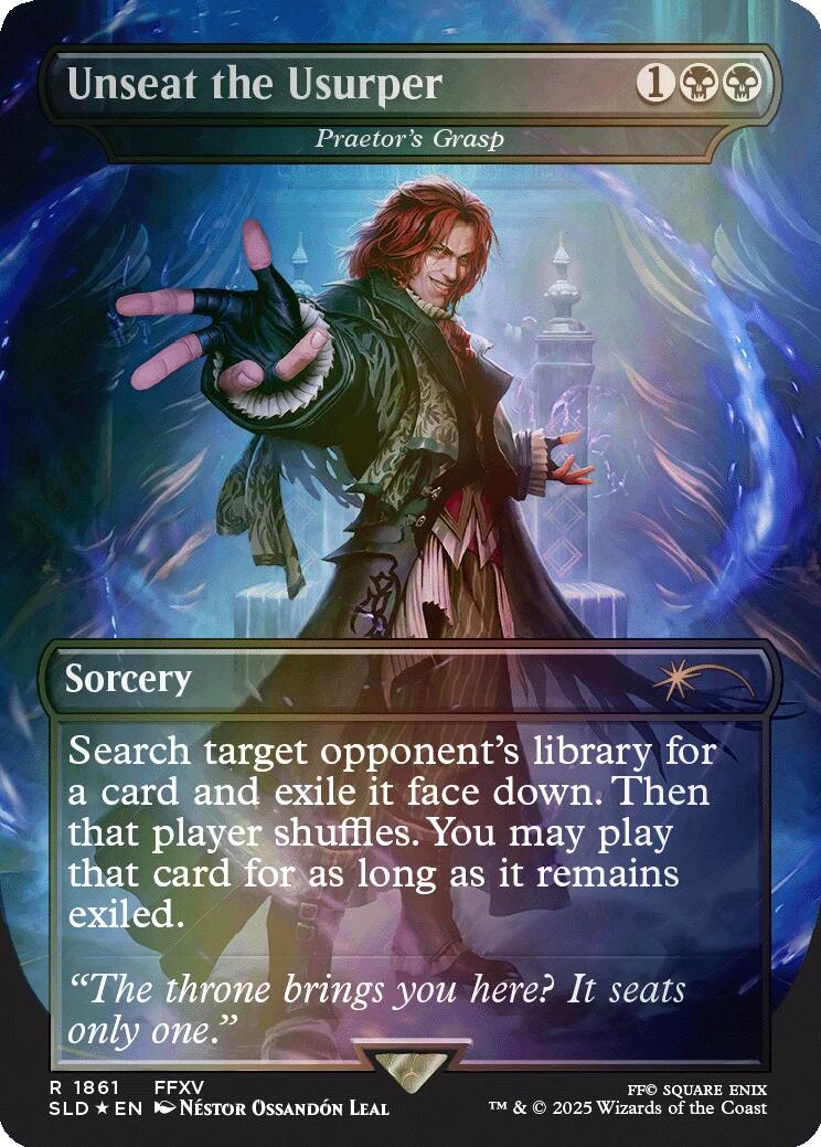 Unseat the Usurper - Praetor's Grasp (Rainbow Foil) [Secret Lair Drop Series] | Magic Magpie