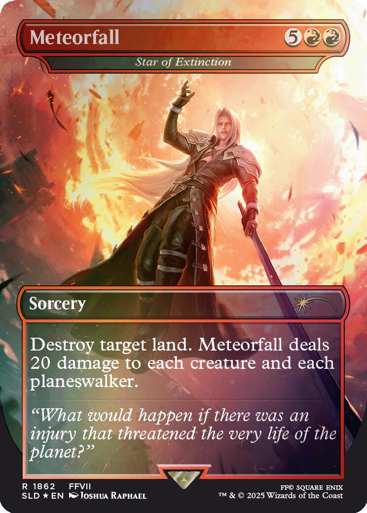 Meteorfall - Star of Extinction (Rainbow Foil) [Secret Lair Drop Series] | Magic Magpie