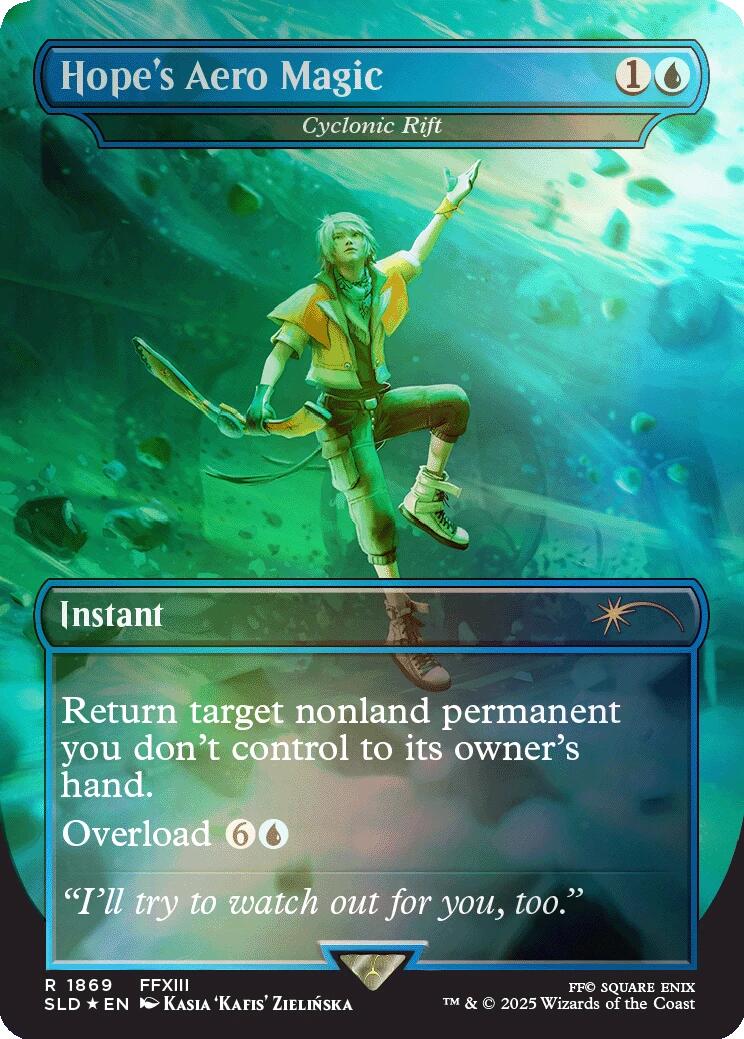 Hope's Aero Magic - Cyclonic Rift (Rainbow Foil) [Secret Lair Drop Series] | Magic Magpie