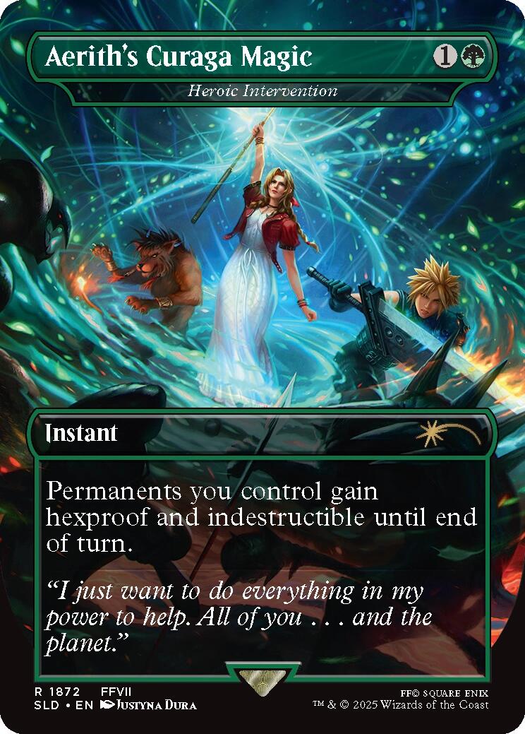 Aerith's Curaga Magic - Heroic Intervention [Secret Lair Drop Series] | Magic Magpie