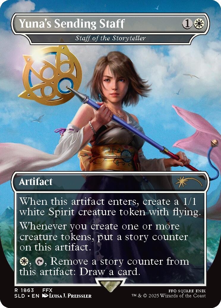 Yuna's Sending Staff - Staff of the Storyteller [Secret Lair Drop Series] | Magic Magpie