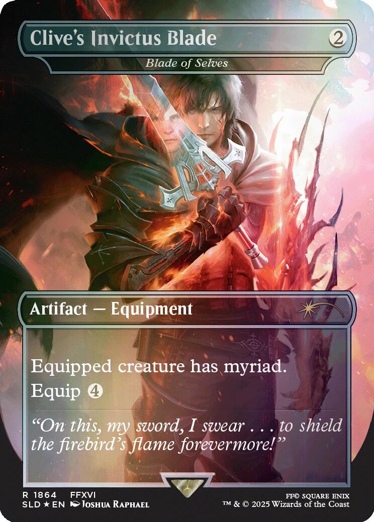 Clive's Invictus Blade - Blade of Selves (Rainbow Foil) [Secret Lair Drop Series] | Magic Magpie