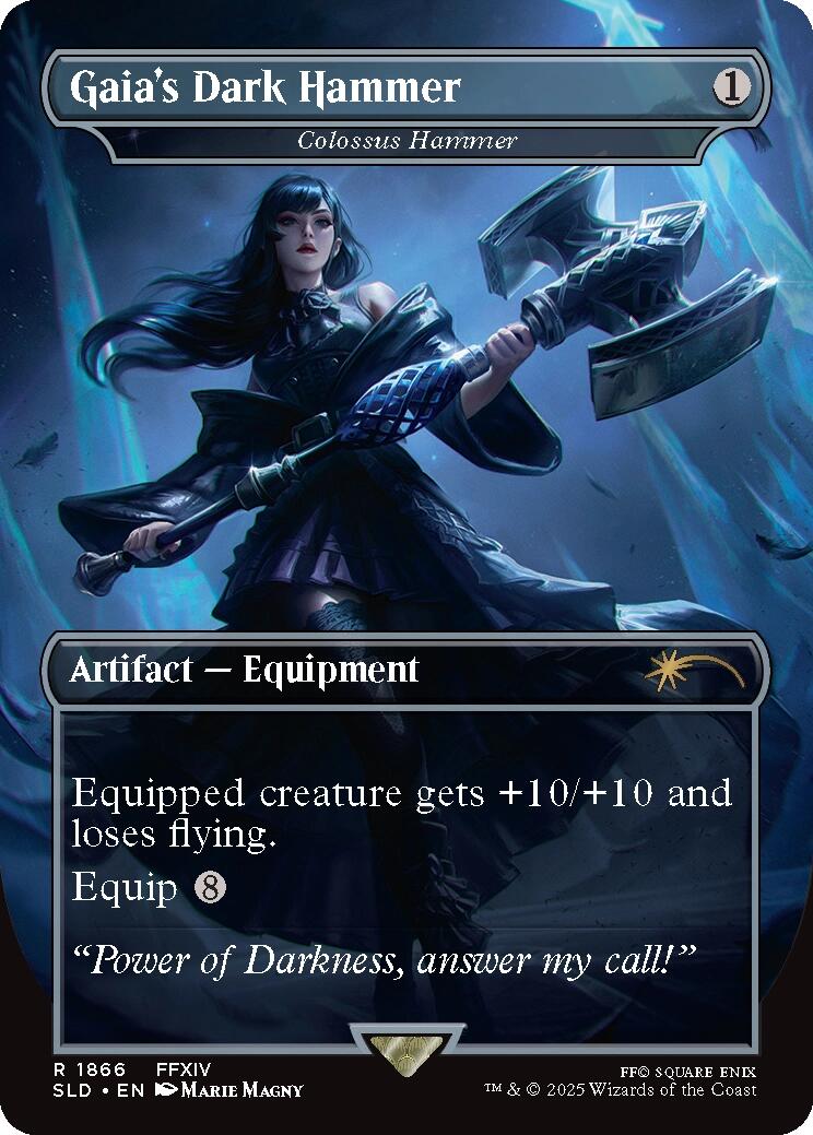 Gaia's Dark Hammer - Colossus Hammer [Secret Lair Drop Series] | Magic Magpie