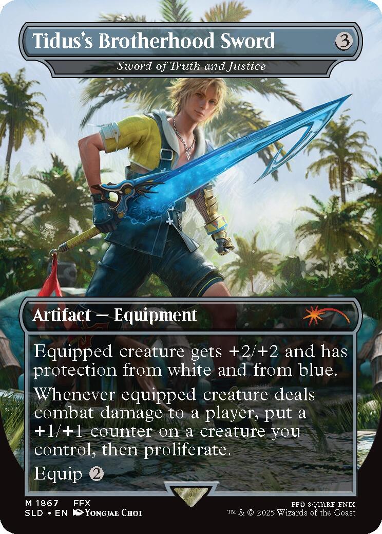 Tidus's Brotherhood Sword - Sword of Truth and Justice [Secret Lair Drop Series] | Magic Magpie
