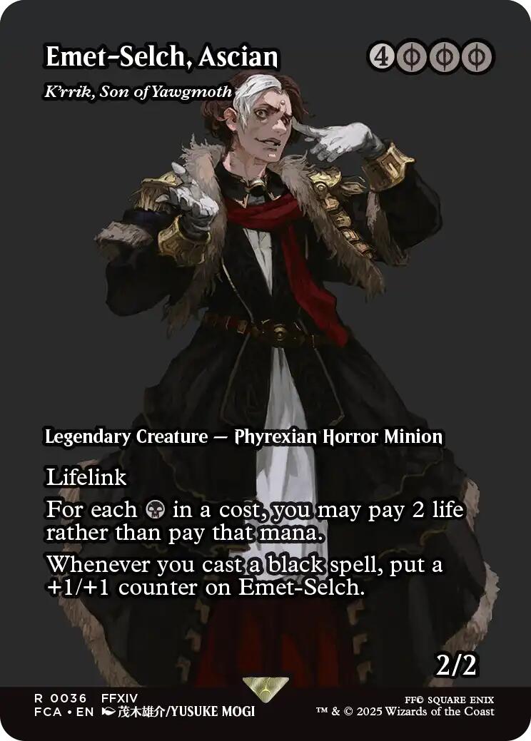 Emet-Selch, Ascian - K'rrik, Son of Yawgmoth (Showcase) [FINAL FANTASY : Through the Ages] | Magic Magpie