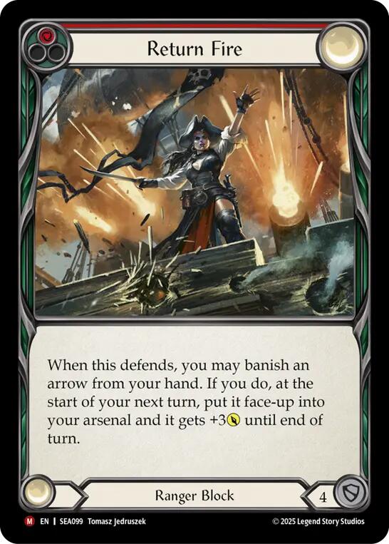 Return Fire [SEA099] (High Seas)  Rainbow Foil | Magic Magpie