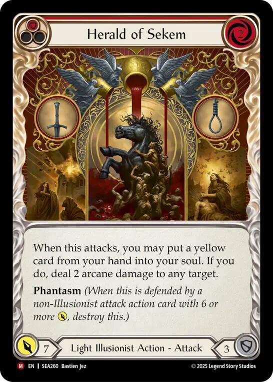 Herald of Sekem [SEA260] (High Seas)  Rainbow Foil | Magic Magpie