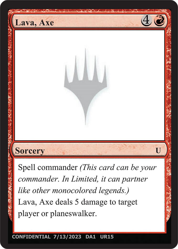 Lava, Axe [Mystery Booster] | Magic Magpie