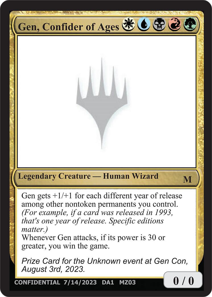 Gen, Confider of Ages [Mystery Booster] | Magic Magpie