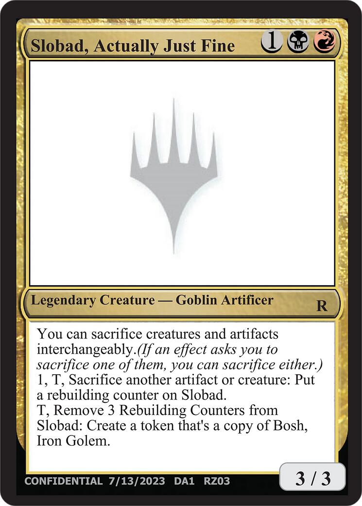 Slobad, Actually Just Fine [Mystery Booster] | Magic Magpie