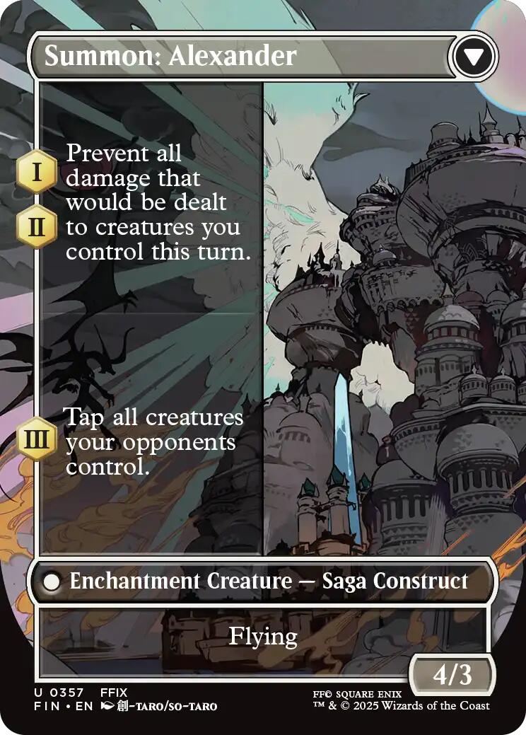 Crystal Fragments // Summon: Alexander (Borderless) [FINAL FANTASY] | Magic Magpie