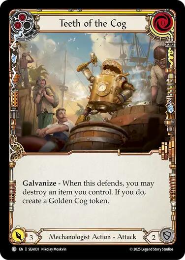 Teeth of the Cog (Yellow) [SEA031] (High Seas)  Rainbow Foil | Magic Magpie