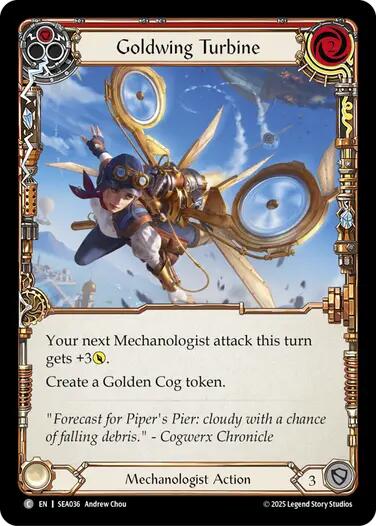 Goldwing Turbine (Red) [SEA036] (High Seas)  Rainbow Foil | Magic Magpie