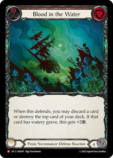 Blood in the Water [SEA047] (High Seas)  Rainbow Foil | Magic Magpie