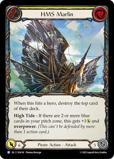 HMS Marlin [SEA136] (High Seas)  Rainbow Foil | Magic Magpie