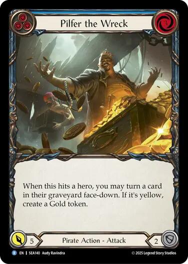Pilfer the Wreck (Blue) [SEA140] (High Seas) | Magic Magpie