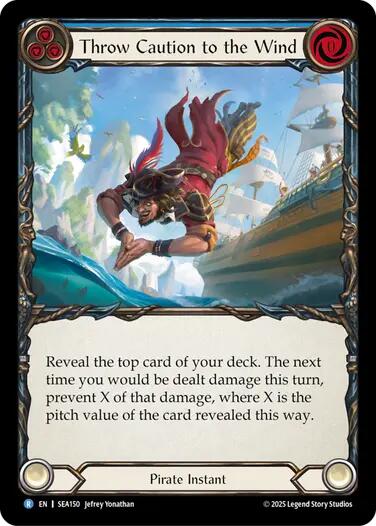 Throw Caution to the Wind [SEA150] (High Seas)  Rainbow Foil | Magic Magpie