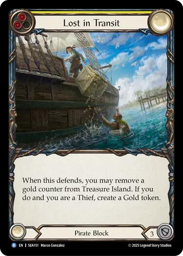 Lost in Transit [SEA151] (High Seas)  Rainbow Foil | Magic Magpie