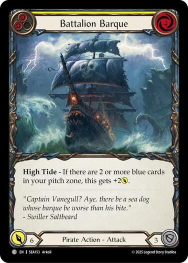 Battalion Barque (Yellow) [SEA153] (High Seas) | Magic Magpie